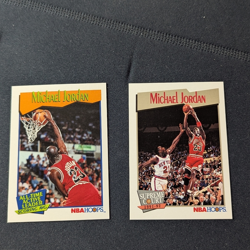 Two Old School Michael Jordan Cards (2) BRAND NEW CARDS